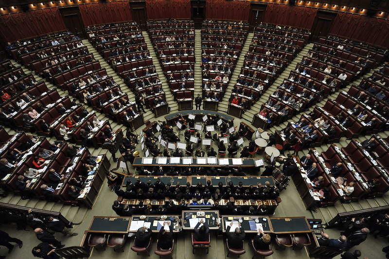 Una seduta del Parlamento italiano
